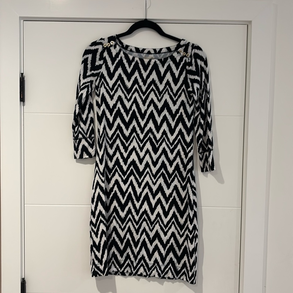 Lilly Pulitzer Luxletic Dress -- Black & White Pattern